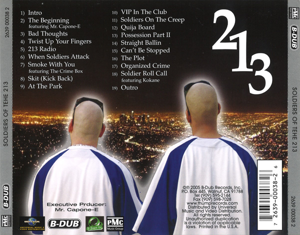 Soldiers Of The 213 - Soldiers Of The 213 Chicano Rap